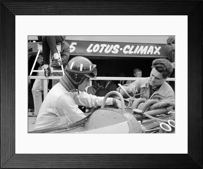 Framed Print : British Grand Prix, Silverstone-Graham Hill. July 1965 Framed Print : British Grand Prix, Silverstone-Graham Hill. July 1965