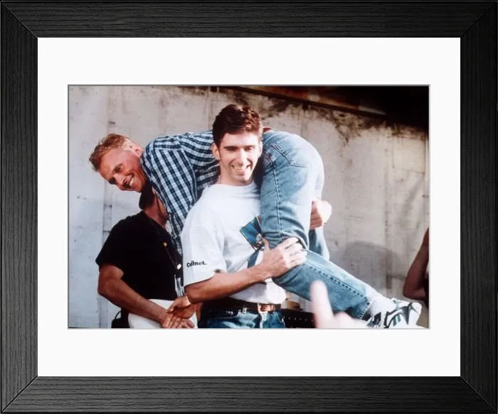 Framed Print : Damon Hill racing driver 1995 Framed Print : Damon Hill racing driver 1995