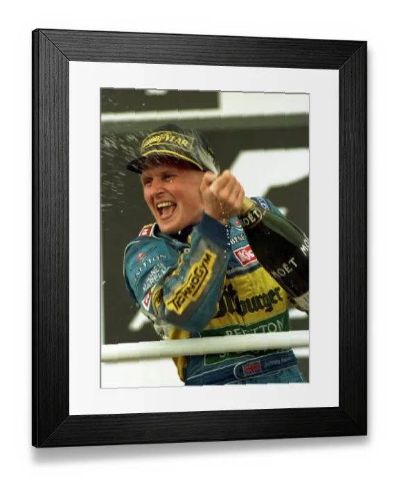 Framed Print : Johnney Herbert - won British Grand Prix Silverstone Framed Print : Johnney Herbert - won British Grand Prix Silverstone