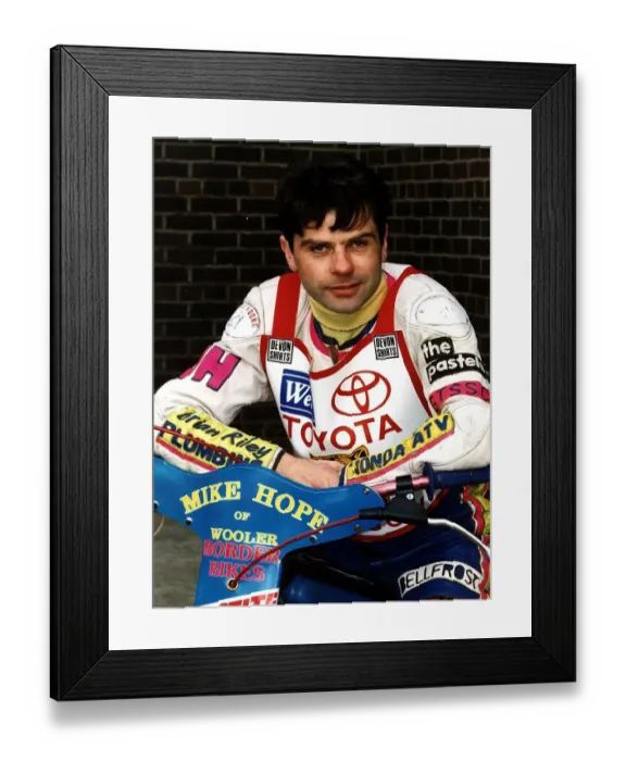 Framed Print : David Walsh speedway sitting on motor bike Framed Print : David Walsh speedway sitting on motor bike
