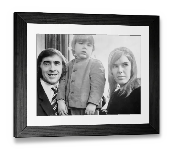 Framed Print : Jackie Stewart with wife Helen and son Paul at Dumbarton Council Chambers for civic Framed Print : Jackie Stewart with wife Helen and son Paul at Dumbarton Council Chambers for civic