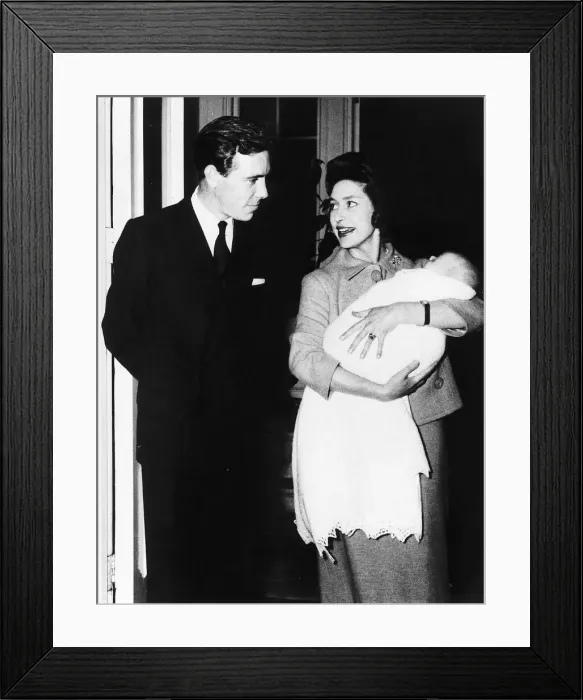 Framed Print : Princess Margaret with Lord Snowdon and their baby son Viscount Linley leaving Clarence Framed Print : Princess Margaret with Lord Snowdon and their baby son Viscount Linley leaving Clarence