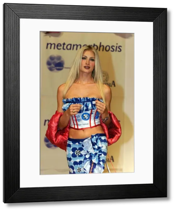 Framed Print : Caprice Bourret Model March 1999 walking on catwalk wearing 2nd placed recycled Framed Print : Caprice Bourret Model March 1999 walking on catwalk wearing 2nd placed recycled