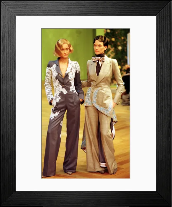 Framed Print : Clothing France Paris Fashion Week 1999 Model Framed Print : Clothing France Paris Fashion Week 1999 Model