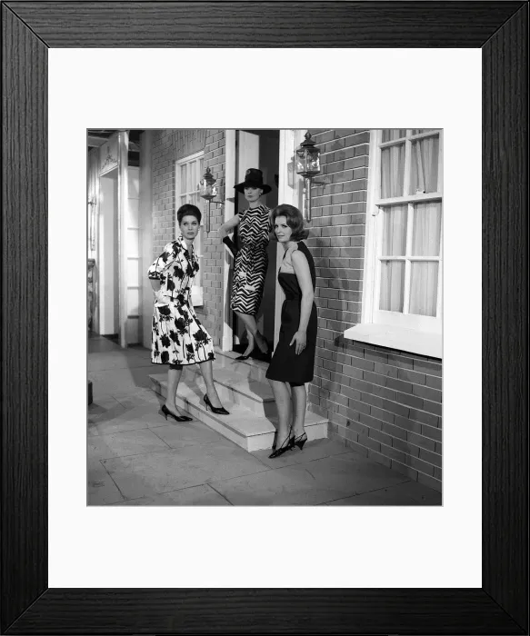 Framed Print : Fashion by Amies and Hartnell Honover Square 1960 Framed Print : Fashion by Amies and Hartnell Honover Square 1960