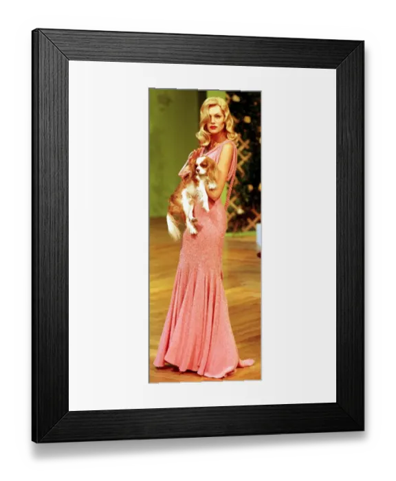 Framed Print : Clothing France Paris Fashion Week 1999 Model wearing Givenchy clothes walking