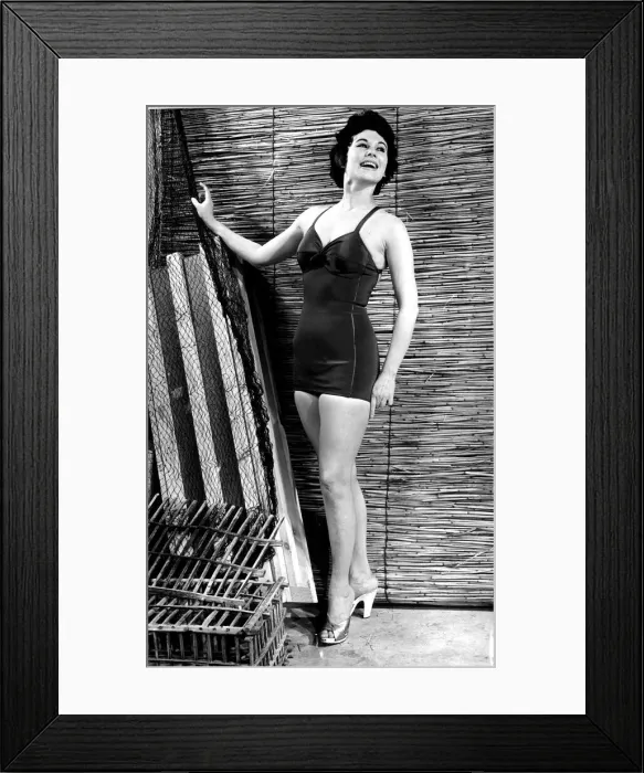 Framed Print : Beachwear swimsuit fashion 1955 Framed Print : Beachwear swimsuit fashion 1955