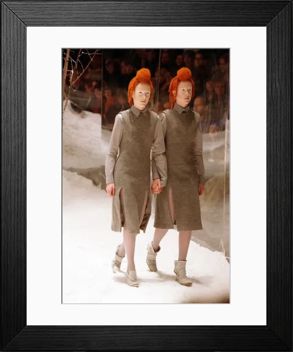Framed Print : Alexander McQueen Fashion... London Fashion show 99