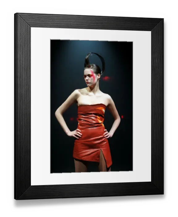 Framed Print : TRISTAN WEBBER LONDON FASHION WEEK SPRING  /  SUMMER 1998