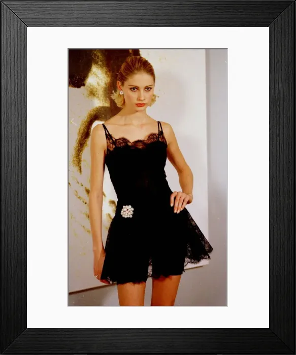 Framed Print : Kirsty Hume Scottish Supermodel modelling the new collection by Chanel during Paris