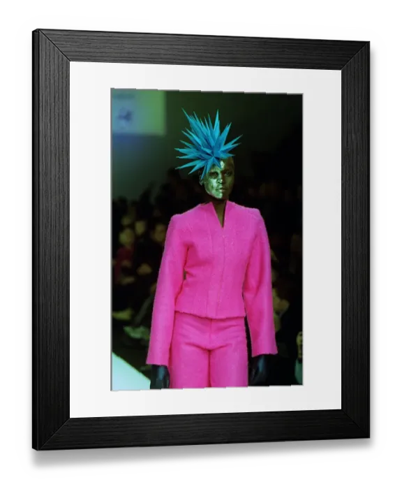 Framed Print : PHILIP TREACYs FASHION DESIGNS AT LONDON FASHION WEEK