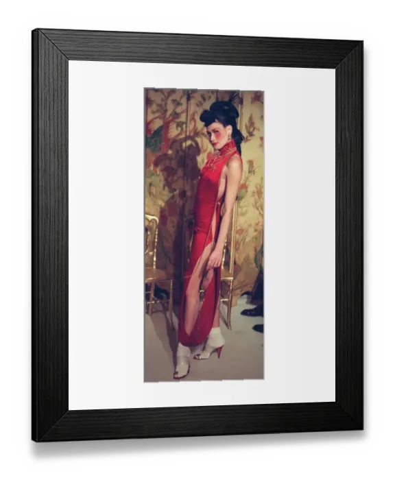 Framed Print : Carla Bruni Supermodel for British designer John Galliano for French fashion house Dior Framed Print : Carla Bruni Supermodel for British designer John Galliano for French fashion house Dior