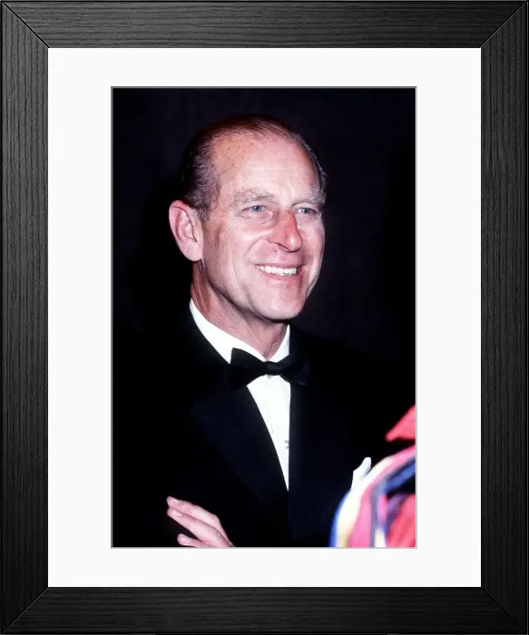 Framed Print : Prince Philip, May 1982 Wearing evening suit & bow tie Framed Print : Prince Philip, May 1982 Wearing evening suit & bow tie