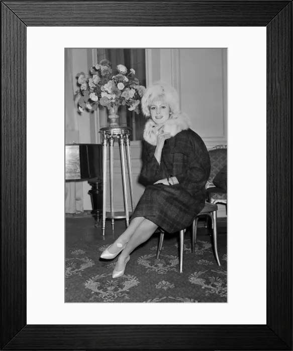 Framed Print : Model Renate Banshat seen here wearing a coat designed by Hans Ostergard called carmello Framed Print : Model Renate Banshat seen here wearing a coat designed by Hans Ostergard called carmello