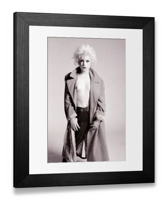 Framed Print : Debi Wilson Punk Fan and shop assistant in the shop called Sex which is linked to the Sex