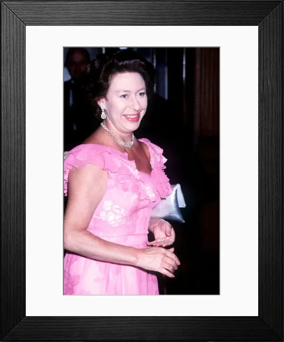 Framed Print : Princess Margaret attnds gala of Swan Lake, May 1982 Framed Print : Princess Margaret attnds gala of Swan Lake, May 1982