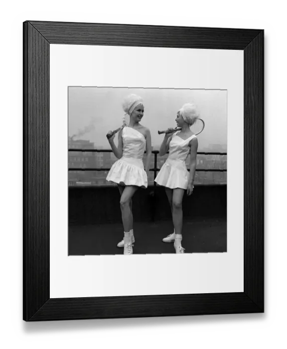 Framed Print : 1960s Fashion Clothing January 1963 Teddy Tinling Fashion - Jacqueline Perrin Framed Print : 1960s Fashion Clothing January 1963 Teddy Tinling Fashion - Jacqueline Perrin