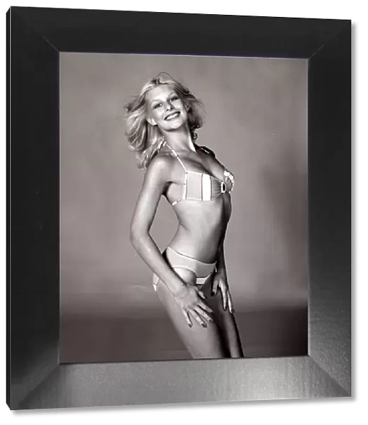 Jilly Johnson Glamour Model September 1975 Wearing a bikini
