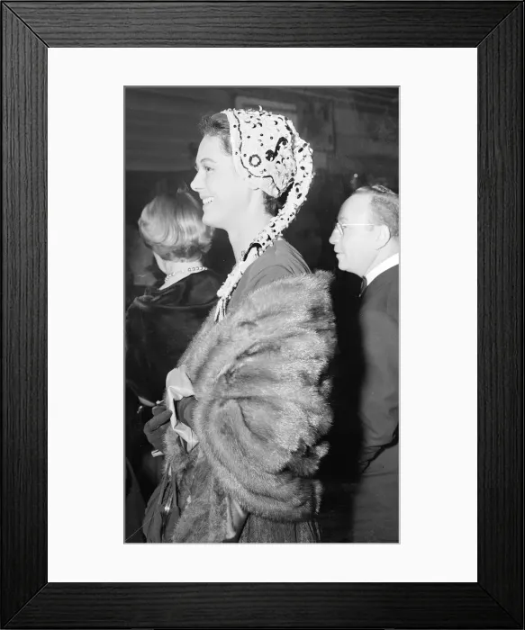 Framed Print : Premiere of the film The Barefoot Contessa November 1954 The wife of Guy Framed Print : Premiere of the film The Barefoot Contessa November 1954 The wife of Guy