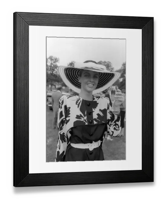Framed Print : 1987 Clothing Ascot Racing Fashion Ascot Fashions 1980