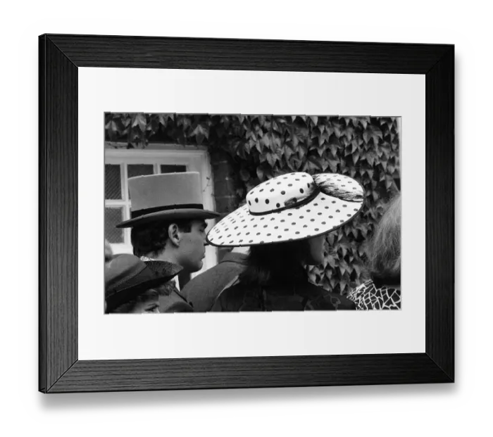 Framed Print : 1986 Clothing Ascot Racing Fashion Ascot Fashions 1980