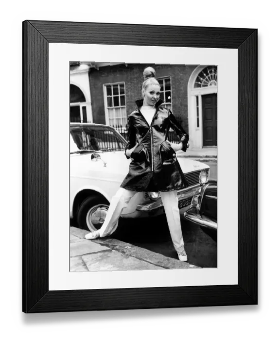Framed Print : Leather April 1969 Israeli Fashion Group April 1969 Kay Reid in black vernis Framed Print : Leather April 1969 Israeli Fashion Group April 1969 Kay Reid in black vernis