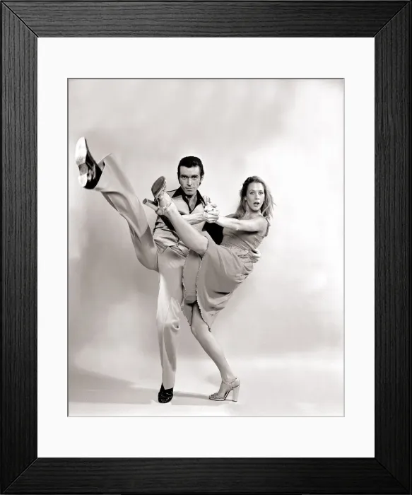 Framed Print : Dancing Duo John and June demonstrate the dance The Tango Hustle Framed Print : Dancing Duo John and June demonstrate the dance The Tango Hustle