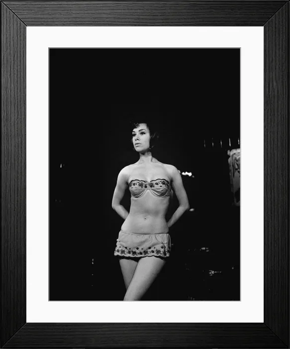 Framed Print : 1960s Fashion Clothing September 1962 Tweka Fashion - Brenda Sawyer Model wearing