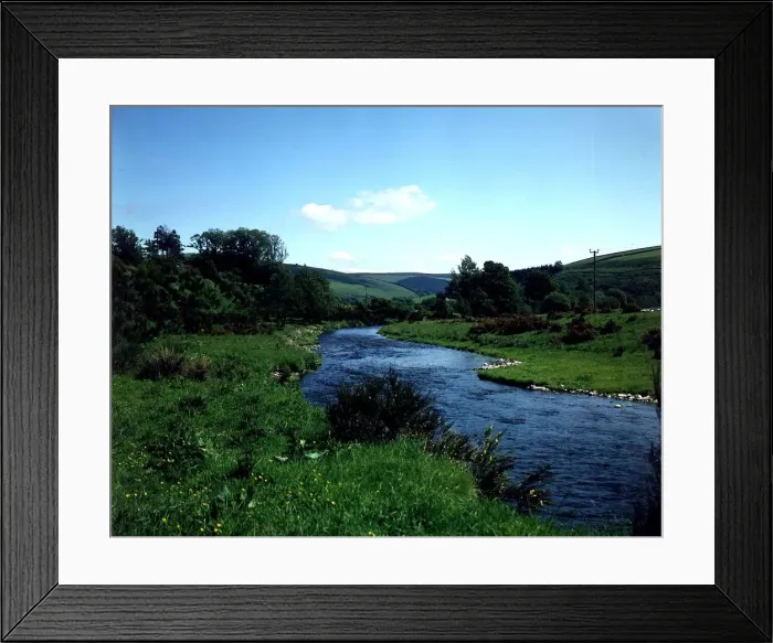 Framed Print : The South Esk River near Newtongrange Midlothian Scotland