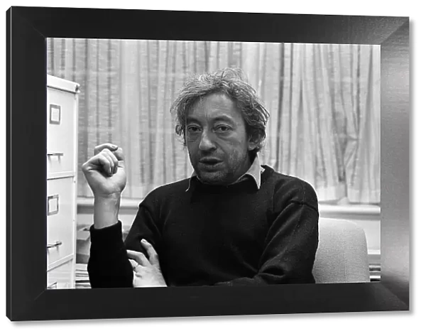 Serge Gainsbourg November 1980 Author, Songwriter, Film producer in London
