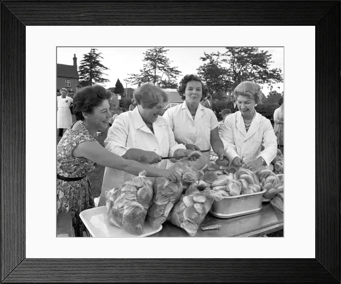 Framed Print : Scouts barbecue at Balsall Common, Warwickshire. 2nd July 1966 Framed Print : Scouts barbecue at Balsall Common, Warwickshire. 2nd July 1966
