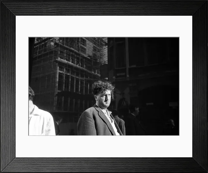 Framed Print : Brendan Behan July 1959 Irish Playwright Writer Author looking unkempt in London Framed Print : Brendan Behan July 1959 Irish Playwright Writer Author looking unkempt in London