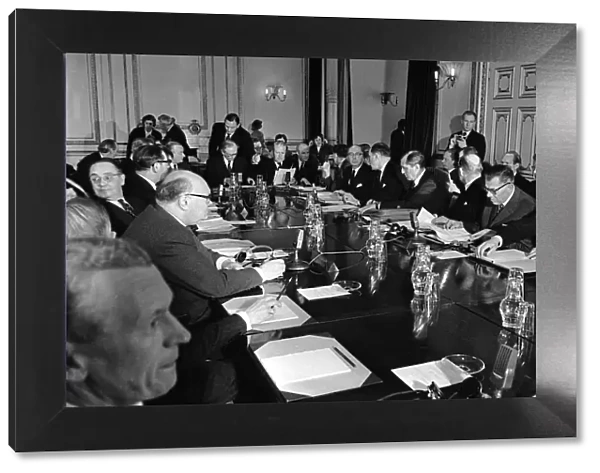 Edward Heath April 1962 Conservative MP at a meeting of the Common market six