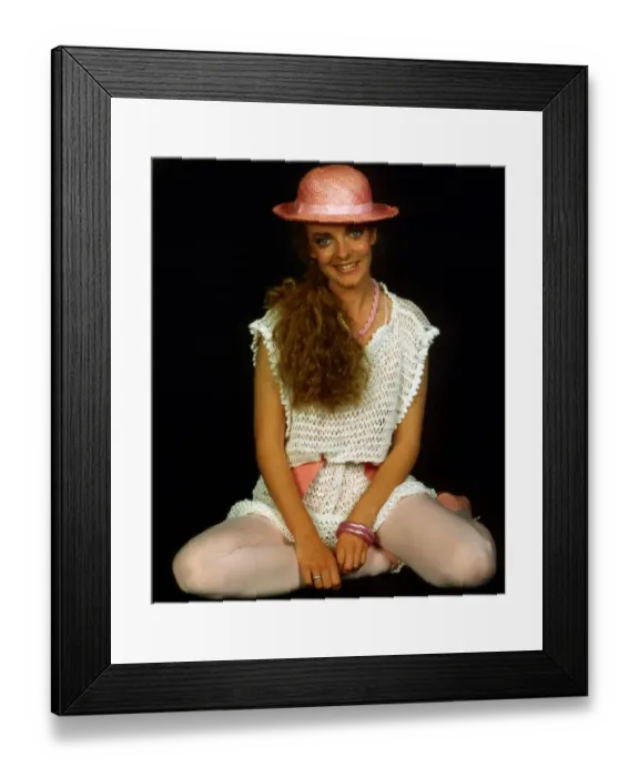 Framed Print : Heather James British actress June 1983 Framed Print : Heather James British actress June 1983