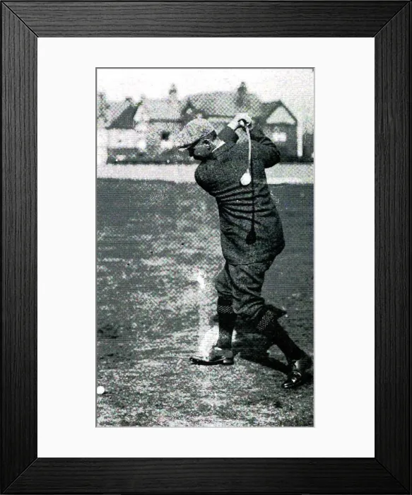 Framed Print : John Ball Golfer 1878 Youngest Golfer at British Open He was placed fifth in 1878