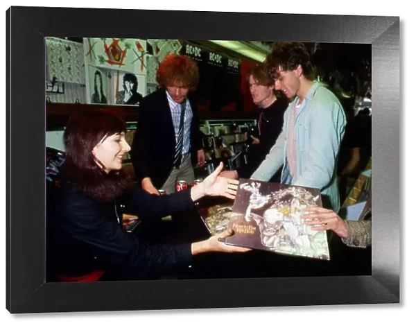 Kate Bush at album signing in Glasgow October 1980
