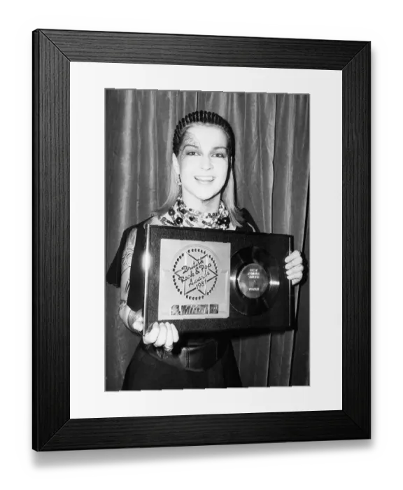 Framed Print : Toyah Wilcox best female singer of 1981 pictured February 1982 body painting face