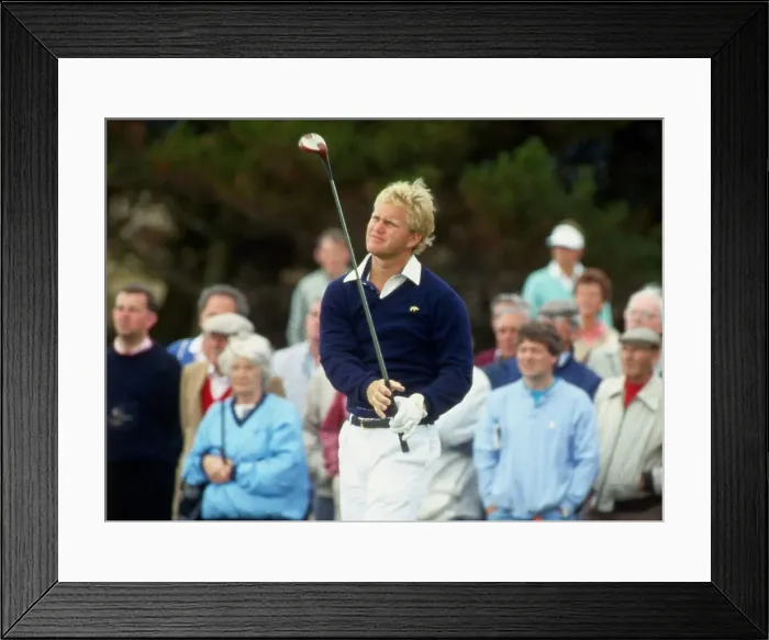 Framed Print : Jack Nicklaus golfer in action July 1989 Framed Print : Jack Nicklaus golfer in action July 1989