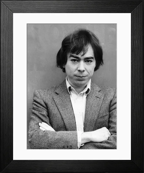Framed Print : Andrew Lloyd Webber Composer February 1982