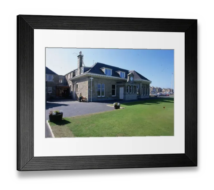 Framed Print : Prestwick golf club clubhouse 1989 exterior of golf club Scotland Framed Print : Prestwick golf club clubhouse 1989 exterior of golf club Scotland