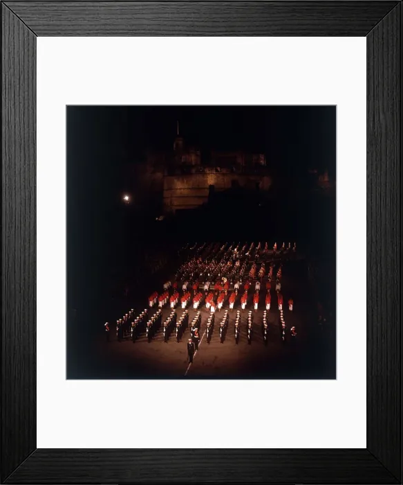 Framed Print : Edinburgh Tattoo 23rd of August 1965 finale with massed pipe band Framed Print : Edinburgh Tattoo 23rd of August 1965 finale with massed pipe band