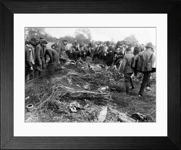 Framed Print : Zeppelin airship wreckage September 1916 airships german World War I Brought Framed Print : Zeppelin airship wreckage September 1916 airships german World War I Brought