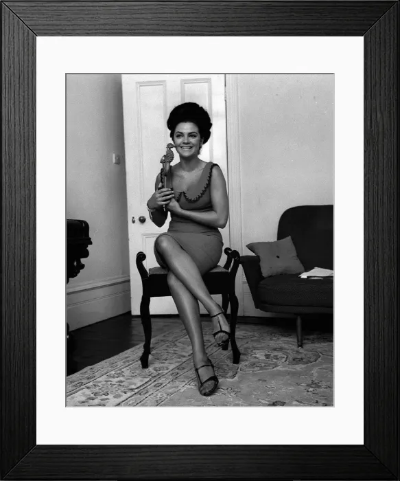 Framed Print : Singer Patsy Ann Noble with her singing award she won in Poland