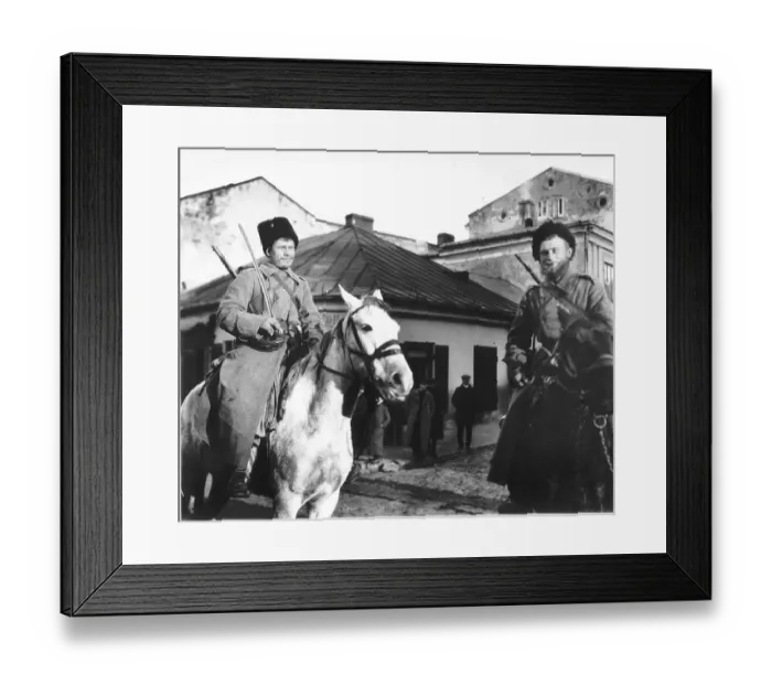 Framed Print : The feared Russian Cossacks, whose reputation arrived long before they did