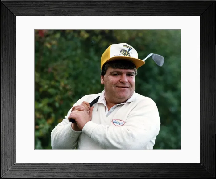 Framed Print : Jocky Wilson darts player golf club baseball cap Framed Print : Jocky Wilson darts player golf club baseball cap