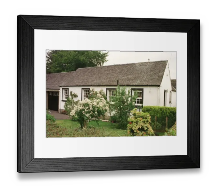 Framed Print : Cottage in Symington home to Seve Ballesteros during championship Framed Print : Cottage in Symington home to Seve Ballesteros during championship