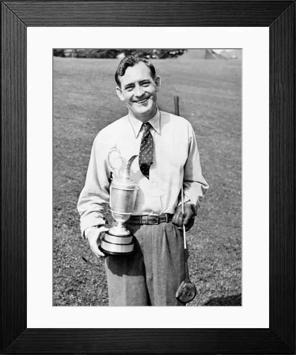 Framed Print : Fred Daley with the British Golf Open trophy Framed Print : Fred Daley with the British Golf Open trophy