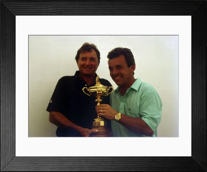Framed Print : Tony Jacklin & Ray Floyd with Ryder Cup September 1989 Framed Print : Tony Jacklin & Ray Floyd with Ryder Cup September 1989