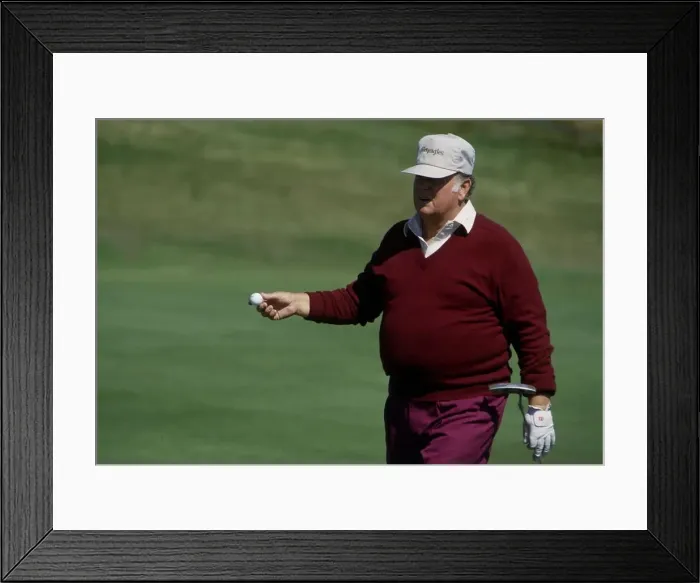 Framed Print : Billy Casper golfer at Seniors Championship 1989Senior Open Championship tournament held