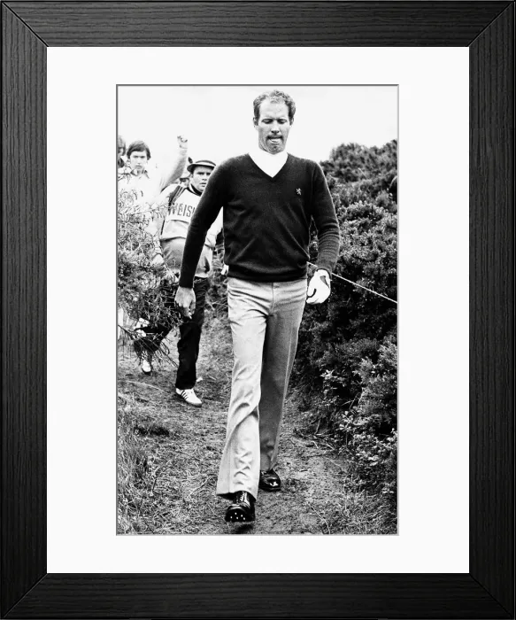 Framed Print : Tom Weiskopf heads into the rough to find his ball at the British Golf Open Framed Print : Tom Weiskopf heads into the rough to find his ball at the British Golf Open